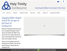 Tablet Screenshot of holytrinityeastbourne.org.uk